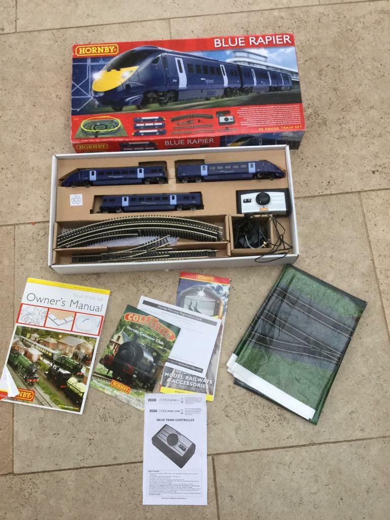 hornby blue rapier train set